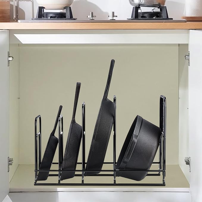 Toplife Heavy Duty Pan Organizer, 5 Tier Pot and Pan Organizer Rack - Image 7