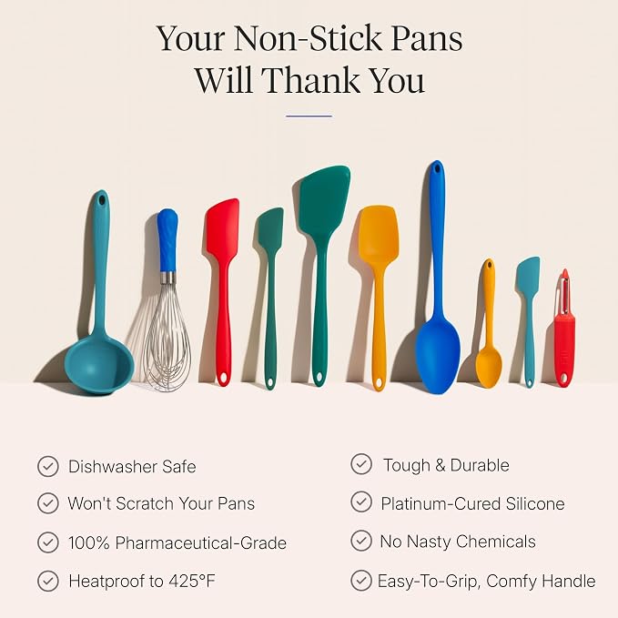 GIR: Get It Right 10-Piece Silicone Ultimate Kitchen Utensil Set – Spatulas - Image 4