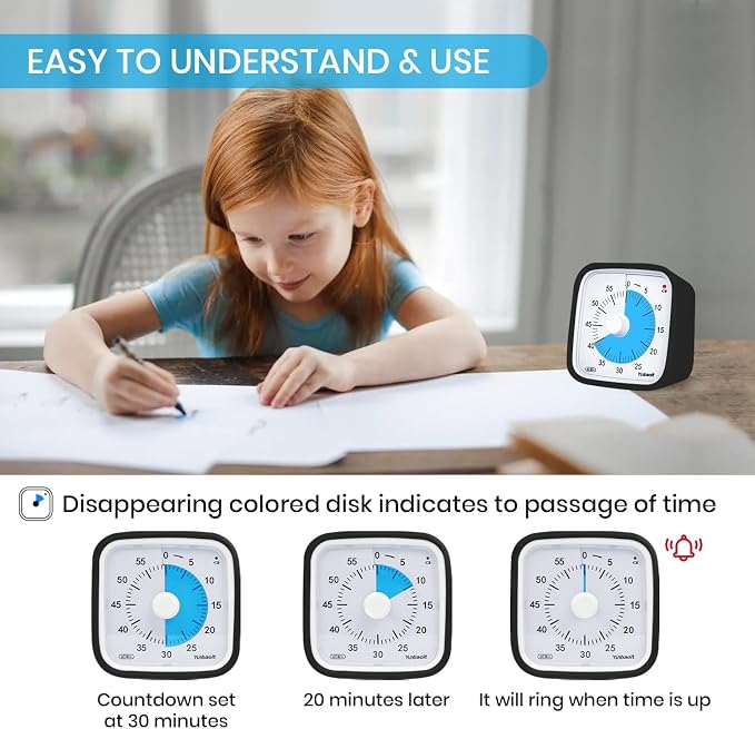 Yunbaoit Upgraded Black Visual Timer - Image 2