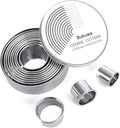 12 Pieces Round Cookie Biscuit Cutter Set, Graduated Circle Pastry Cutters by BUKUWA