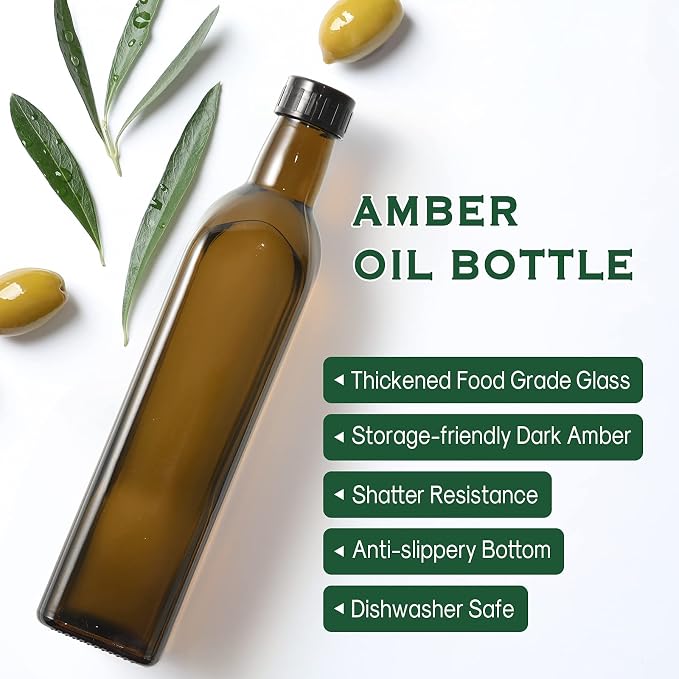 AOZITA 17oz Glass Olive Oil Dispenser - Image 3