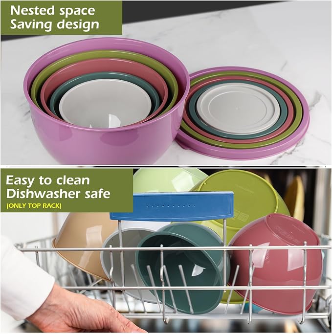 Greentainer Plastic Mixing Bowls - Image 5