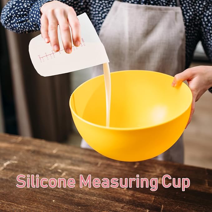 3 PCS Silicone Flexible Measuring Cups, Melting Cups - Image 3
