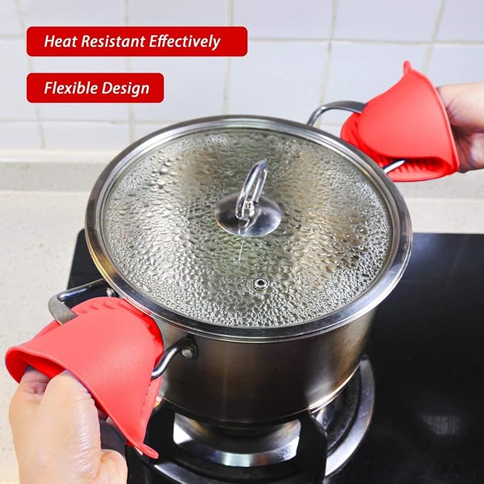 3 Pairs Mini Oven Mitts Gloves Silicone Heat Resistant Cooking Pinch Mitts - Image 5