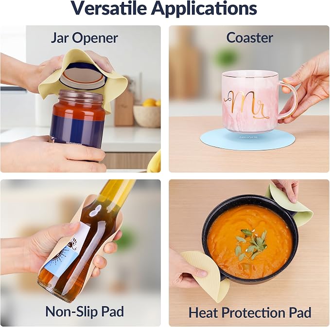 NIHOME Silicone Jar Opener – 6 Inch Large Anti-Slip Grip Pads, Premium 100% - Image 7