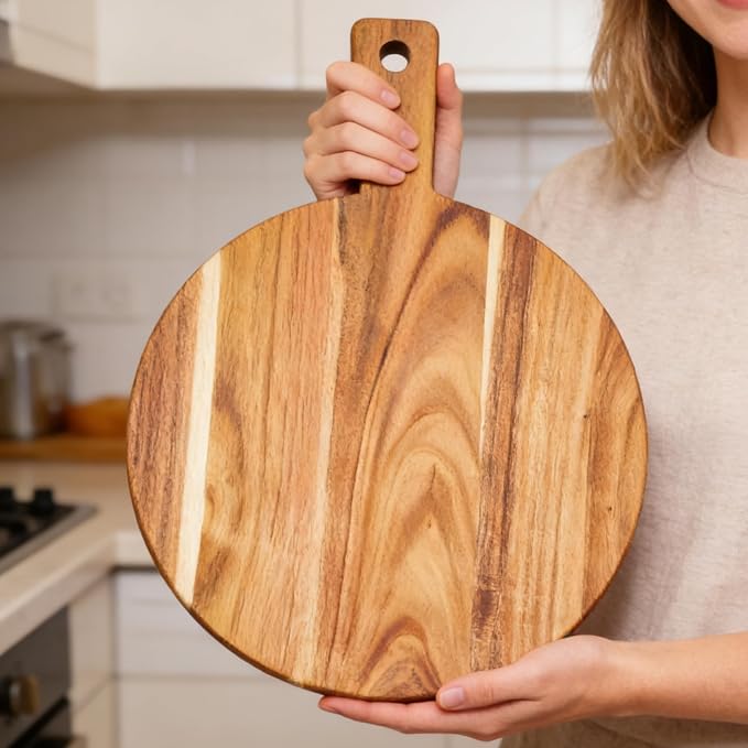 Large Acacia Wood Cutting Board - Image 4