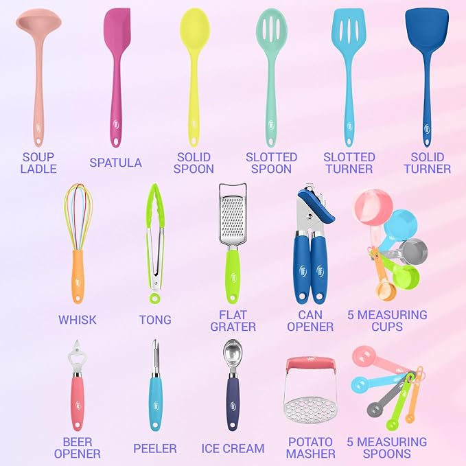 Kaluns 24 Pcs Silicone Cooking Utensils Set - Image 2