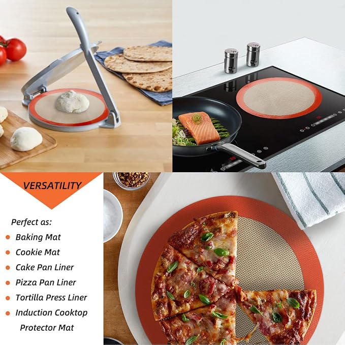 AMYONE Round Silicone Baking Mats - Image 6