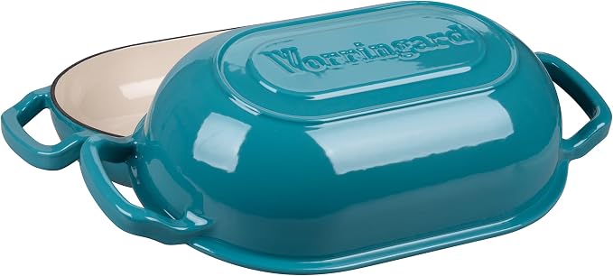 VORRINGARD Enameled Cast Iron Sourdough Bread Oven, Dutch Oven, Loaf Cast Iron - Image 4