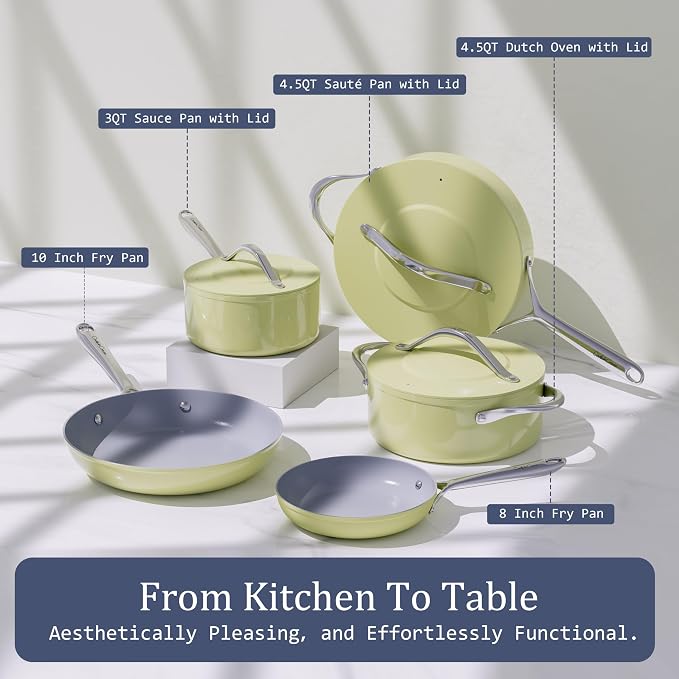 CookinCraze 4.5qt Ceramic Dutch Oven Pot - Image 8