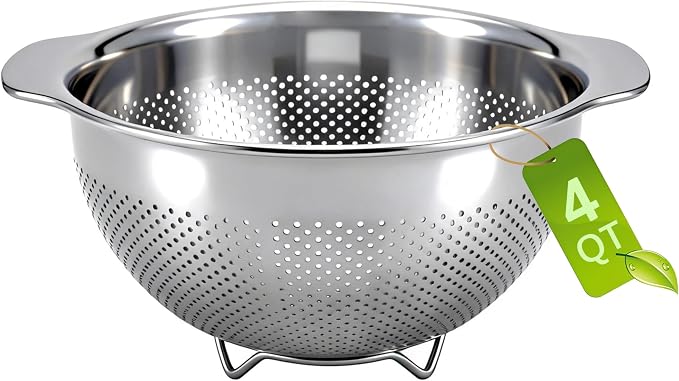 18/8 Stainless Steel Colander for Kitchen by Unknown