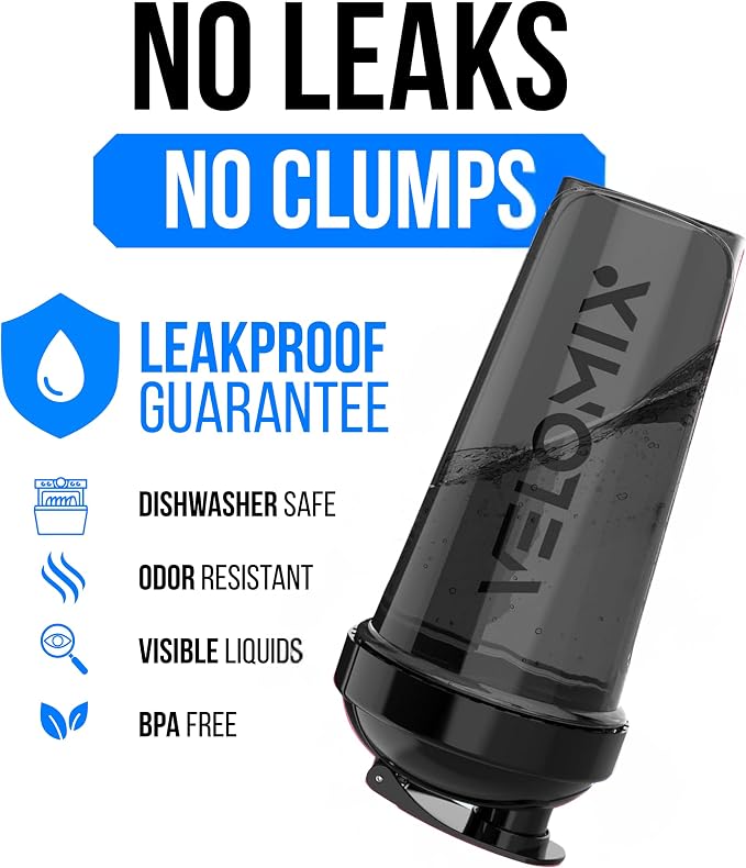 VELOMIX -2 Pack- 28 oz Protein Shaker Bottles - Image 3