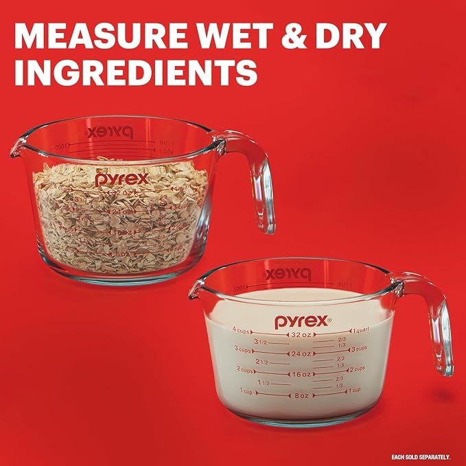 Pyrex Essentials Glass Measuring Cups Set, Measuring Cups - Image 4