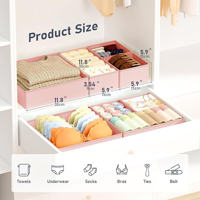 DIMJ Drawer Organizer Clothes Storage - Image 2