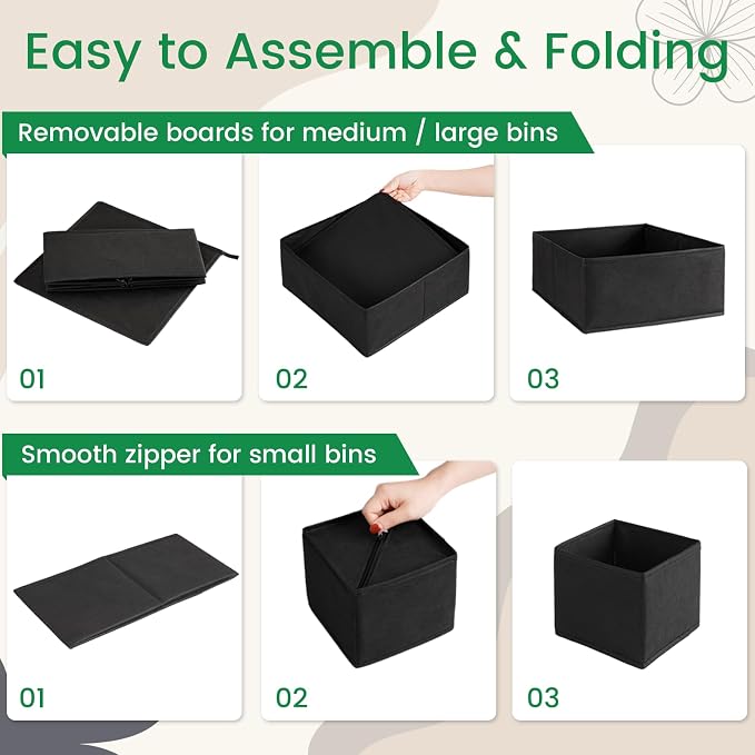 Criusia 16 Pack Underwear Drawer Organizer, Drawer Organizer Clothes, Foldable - Image 6