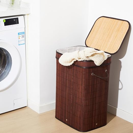 1 Pack 21 Gallon Bamboo Slim Trash Can - Image 7
