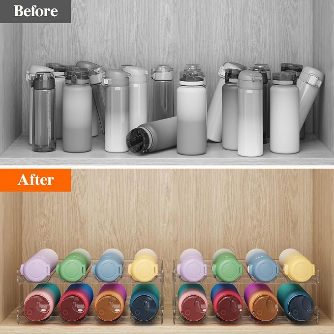 Lifewit Stackable Water Bottle Organizer - Image 2
