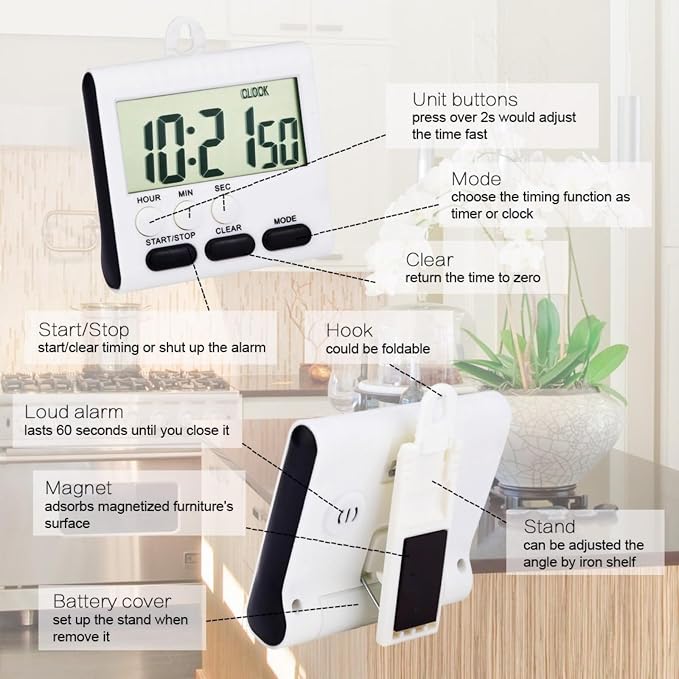 Xuhal 25 Pack 24 Hours Kitchen Timer - Image 3