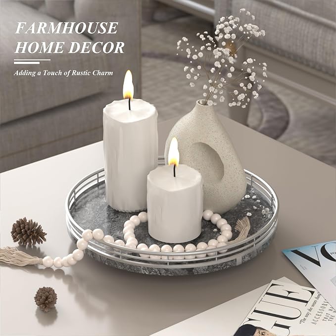 Gray Marble Lazy Susan Turntable - Image 3
