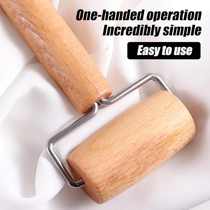 Small Rolling Pin, Wooden Dough Roller, Non-Stick Pizza Roller, T Type Rolling - Image 9