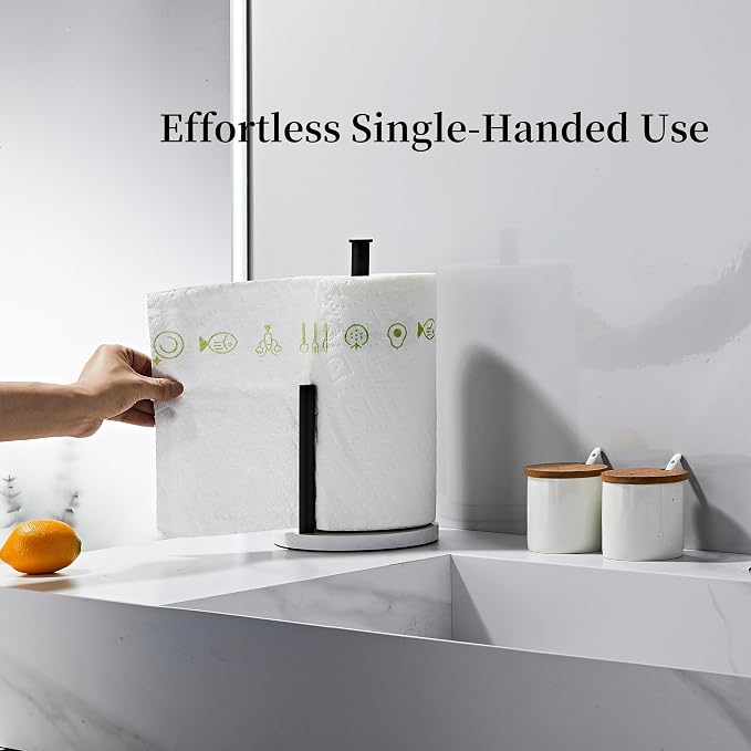 Matte Black Paper Towel Holder, Stainless Steel Paper Towel Holder - Image 4