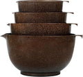BoxedHome 4 Quart Large Plastic Mixing Bowls, Microwave Safe Mixing Bowl Set by BoxedHomeProducts