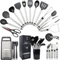 Silicone Kitchen Utensils Set 33 PCS Heat Resistant Food Grade Silicone by Unknown