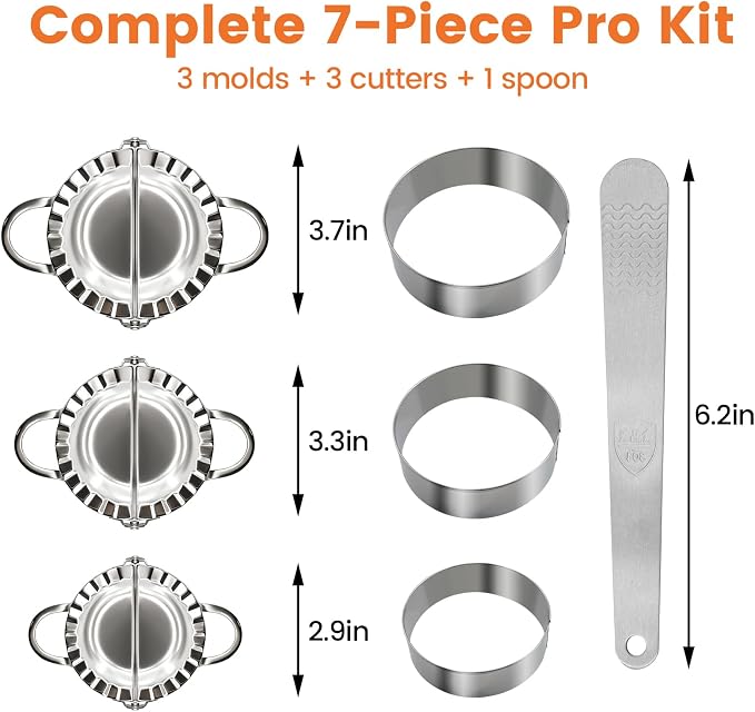 3-in-1 Stainless Steel Dumpling Maker Set - Image 2