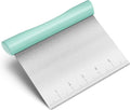 Upgraded 304 Stainless Steel Multi-Purpose Bench Scraper by Rainspire