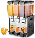 VEVOR Commercial Beverage Dispenser, 3 Tanks 10 L / 10.6 QT Per Tank Juice by VEVOR
