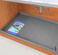 SIKADEER 31" x 22" Under Sink Mat Waterproof, Silicone Mat Kitchen Drawer Shelf by SIKADEER