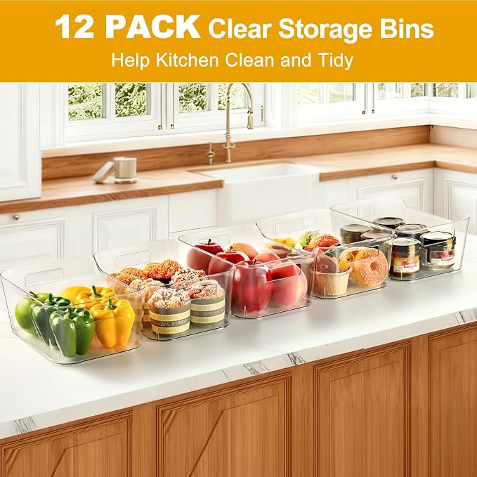 Hudgan 12 Pack Pantry Storage Bins - Image 3