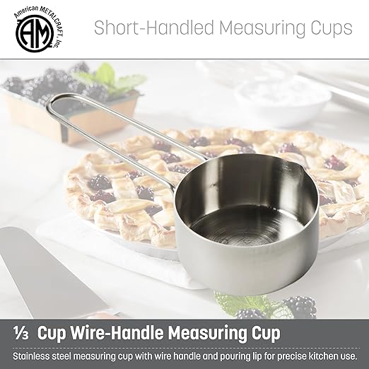 American METALCRAFT, Inc. 1/3 Stainless Steel Measuring Cup - Image 2