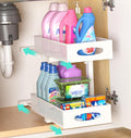 Under Sink Organizer, 1 Pack 2 Tier Metal Slide Out Pull Out Cabinet Organizer by Beleeb