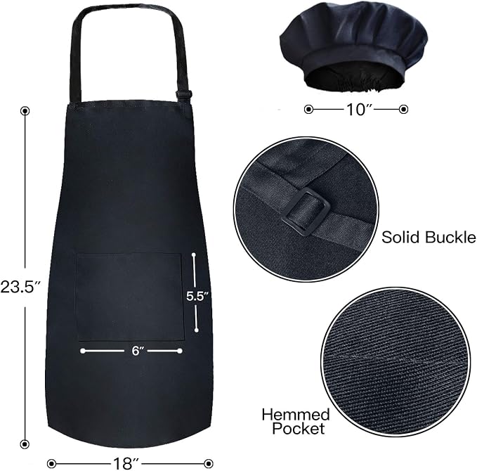 Novelty Place Kid's Apron with Chef Hat Set - Image 2
