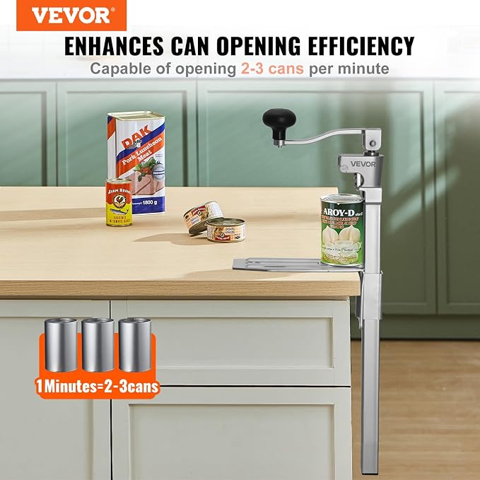 VEVOR Commercial Can Opener, Heavy-Duty Manual Tabletop Cans Opener - Image 2