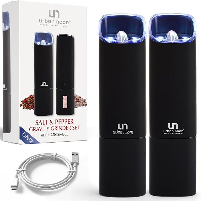 Automatic Salt and Pepper Grinder Set by urbannoon
