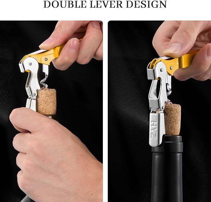 HYZ 2-Pack Wine Opener Waiter Corkscrew, Professional Wine Key - Image 6