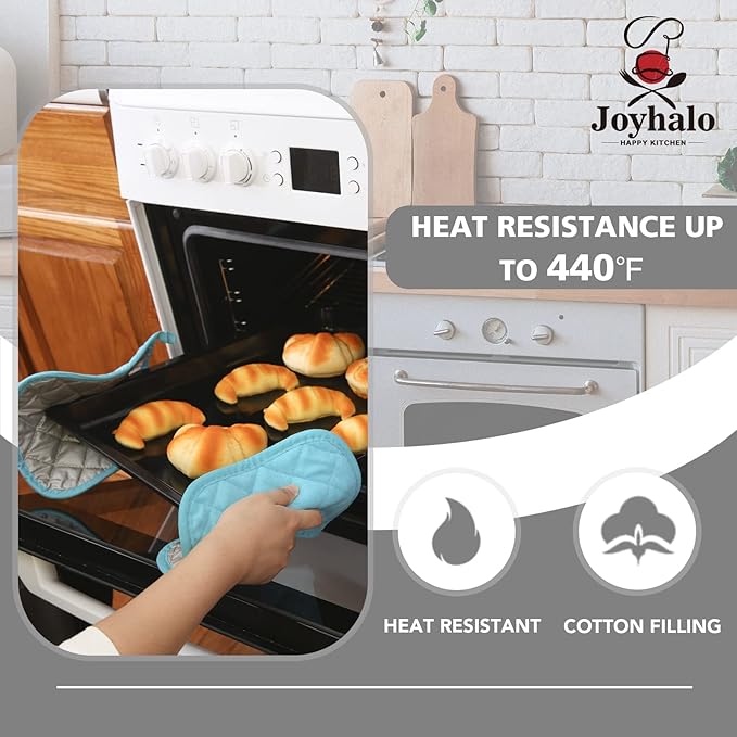 Joyhalo 5 Pack Heat Resistant Pot Holders - Image 2