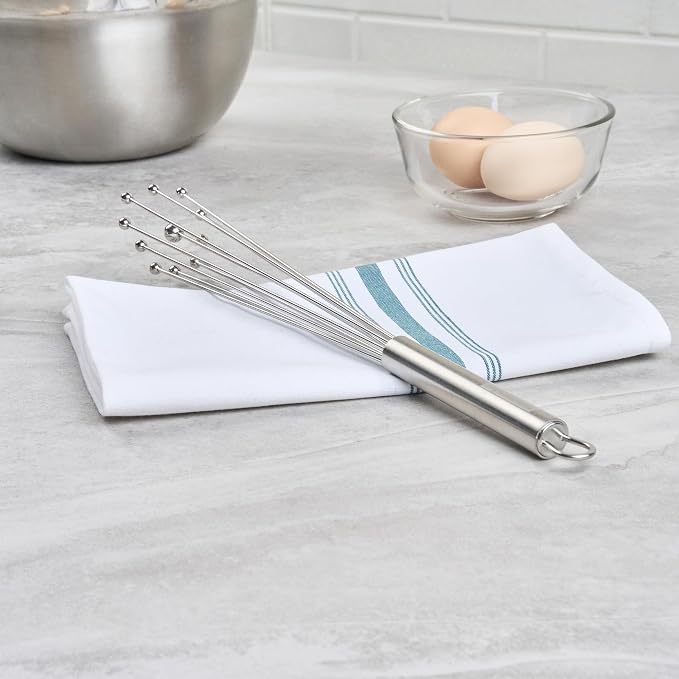 Restaurantware 12.5 in Stainless Steel Ball Whisk - Image 7