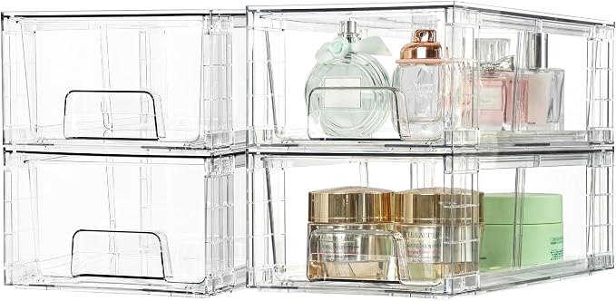 Vtopmart 10 Pack Stackable Storage Drawers, Easily Assemble Containers - Image 8