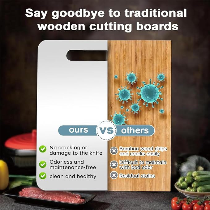 304 Stainless Steel Cutting Board, Non Toxic Cutting Boards - Image 8