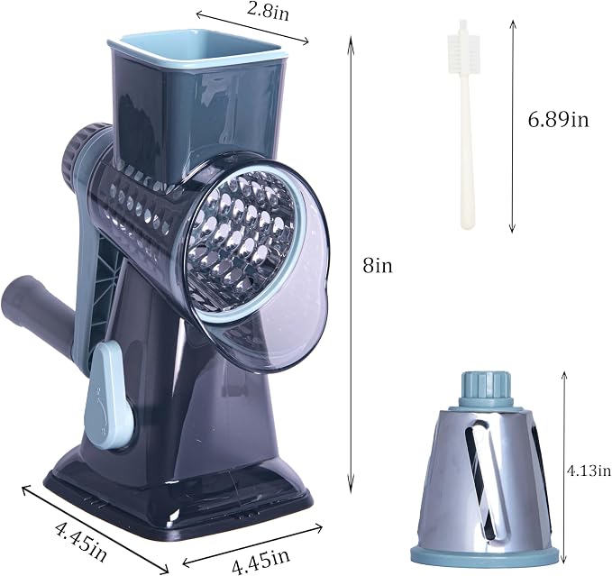 Rotary Cheese Grater Cheese Shredder, Cheese Grater Handheld - Image 2