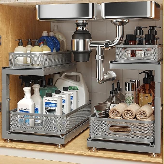 2-Pack Under Sink Storage Organizer by UnderSinkOrganizer