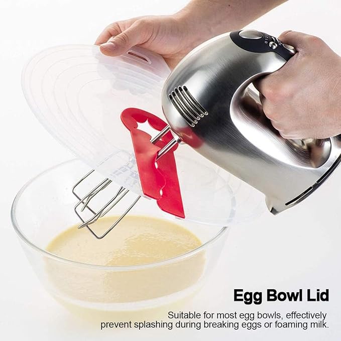 Silicone Mixing Bowl Splatter Guard, Modern Style, Dishwasher & Microwave Safe - Image 4