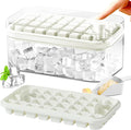 Ice Cube Tray with Lid and Bin, 2 Pack by DOONLY