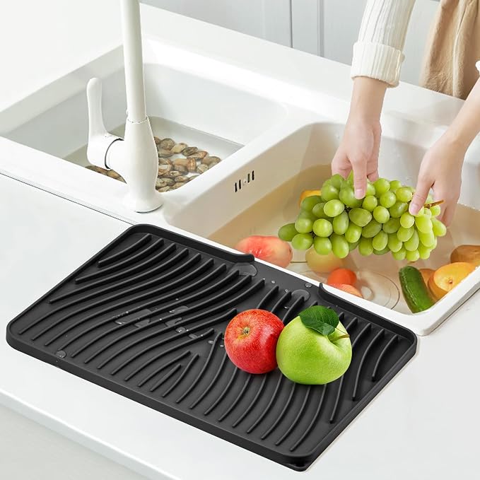 TIKNIK Silicone Dish Drying Mat, Stone Drying Mat - Image 6