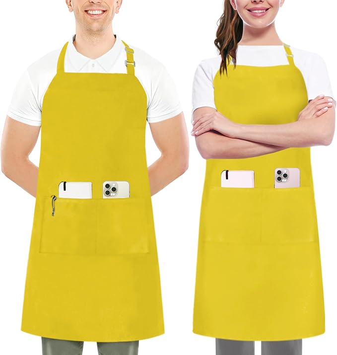 Utopia Kitchen 2 Pack Bib Apron, Adjustable by UTOPIAKITCHEN