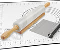 Koville African Natural Marble Rolling Pin, Non-Stick Polished Dough Roller by Koville