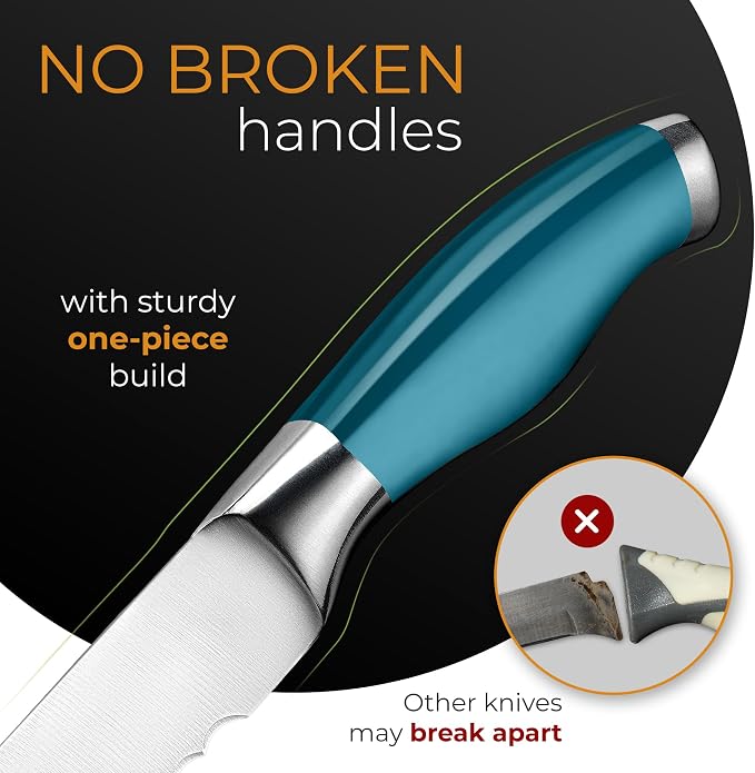 Orblue Serrated Bread Knife Ultra-Sharp Stainless Steel Professional Grade - Image 3